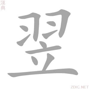 翌 意思|翌的意思，翌字的意思